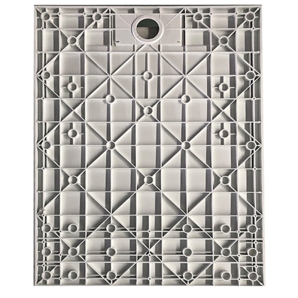 Cadita de dus dreptunghiulara slim imitatie piatra Juko 130 x 80 cm neagra - Img 12