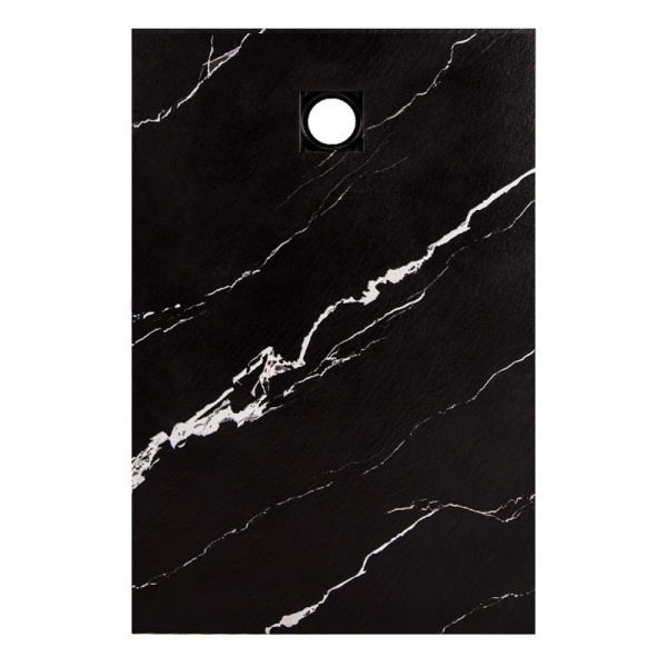 Cadita de dus Riko SLIM, Dimensiune 100x80cm, Marmura Neagra - Img 5