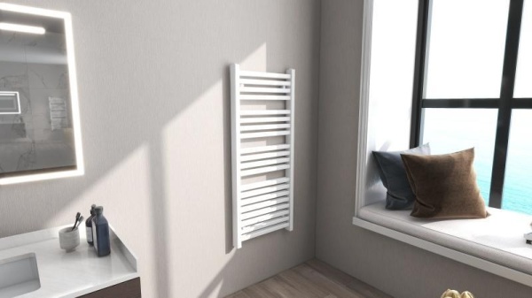 Calorifer de baie Portprosop Duo White 120x50cm, Culoare Alb - Img 5