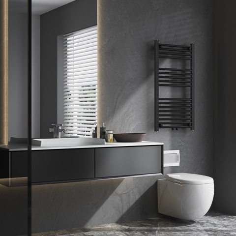 Calorifer vertical Corso-BL-2 pentru baie 90x50, negru - Img 5