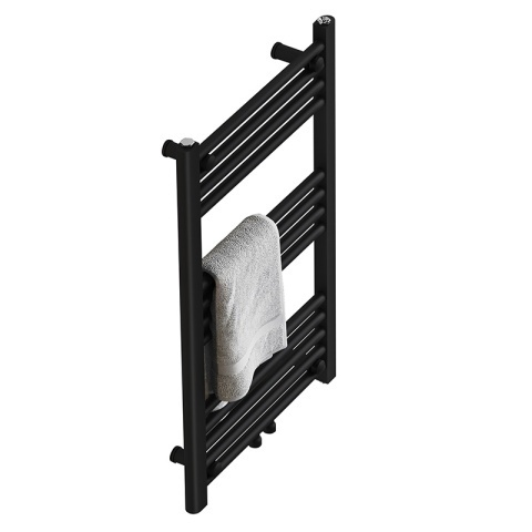 Calorifer vertical CORSO-BL-3 pentru baie 80x50, negru - Img 7