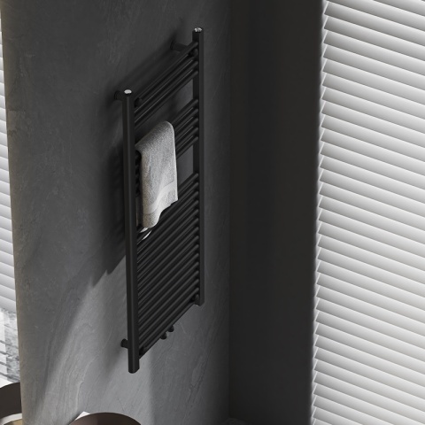 Calorifer vertical GAMA-BL-2 pentru baie 120x50, negru - Img 10