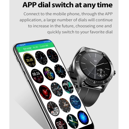 Ceas Smartwatch SeveShop, Bratara Fitness, Rezistent la Apa IP67, Notificari Apeluri/SMS/Social Media, Monitorizare Activitati Fizice, Somn, Ritm Cardiac, Pedometru, Player Muzica, Conectivitate Bluetooth 5.0, Autonomie 7 Zile, Grey - Img 5