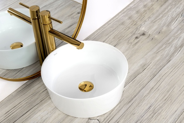 Chiuveta de blat REA Ida, 36x36 X 14 Cm, Montaj Pe Blat, Design Deosebit, Ceramica Sanitara, Alb - Img 8