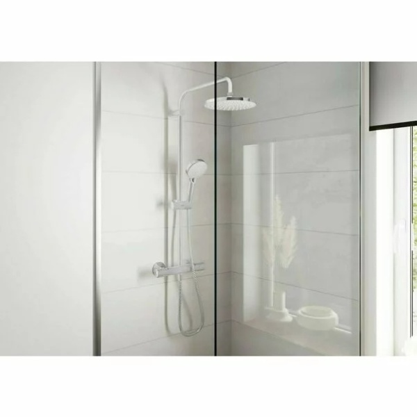 Coloana de dus cu baterie termostatata Hansgrohe Vernis Blend 200 cu 2 functii - Img 3