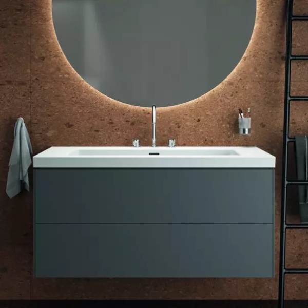 Lavoar pe mobilier Ideal Standard Atelier Extra alb lucios cu 3 orificii baterie 81 cm - Img 7