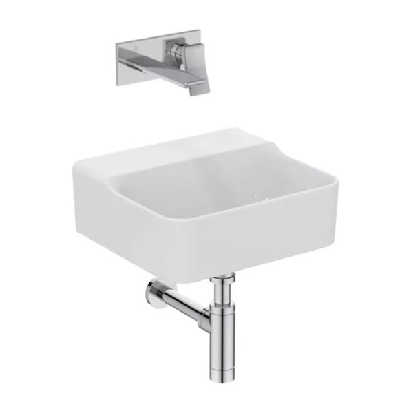 Lavoar suspendat Ideal Standard Atelier Conca 40 cm alb lucios - Img 2