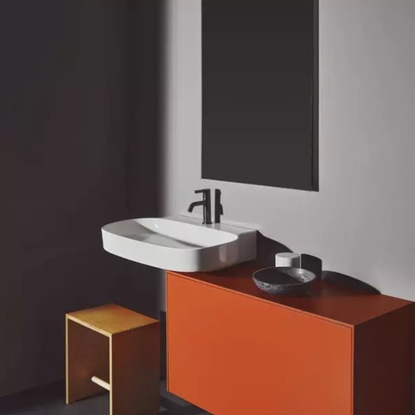 Lavoar suspendat Ideal Standard Atelier Linda-X 50 cm alb lucios cu 3 orificii baterie - Img 9