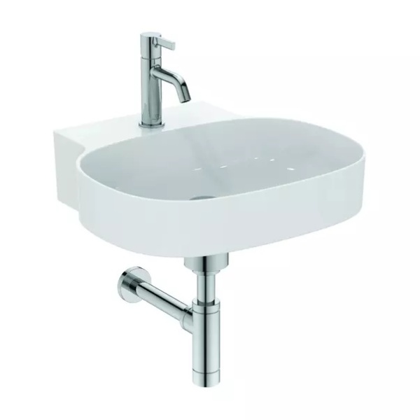 Lavoar suspendat Ideal Standard Atelier Linda-X alb lucios cu orificiu baterie 75 cm - Img 5