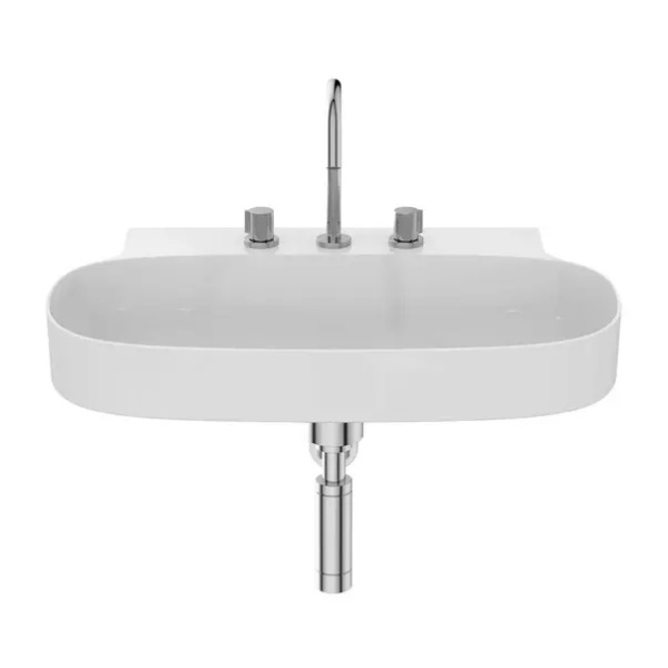 Lavoar suspendat Ideal Standard Atelier Linda-X cu 3 orificii baterie alb lucios 75 cm - Img 4