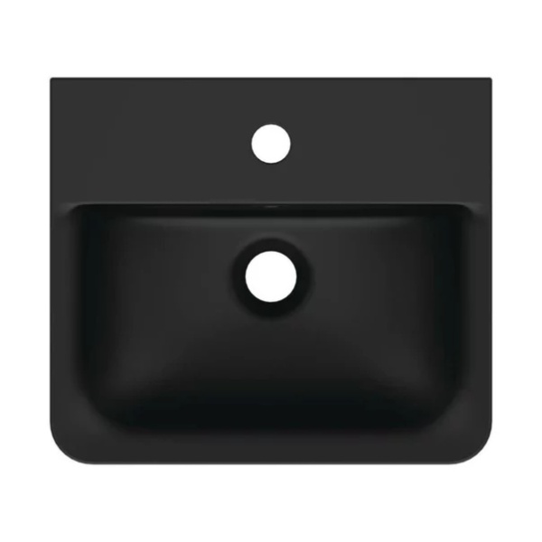 Lavoar suspendat Ideal Standard Connect Air Cube 40x35 cm negru mat - Img 3