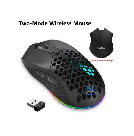 Mouse Wireless Profesional pentru Home &amp; Office ODISSEY LIFE®, 4800 Dpi, Reincarcabil, Iluminare RGB, Dual Mode BT 5.1 si wireless, Dual magnetic cover, - Img 7