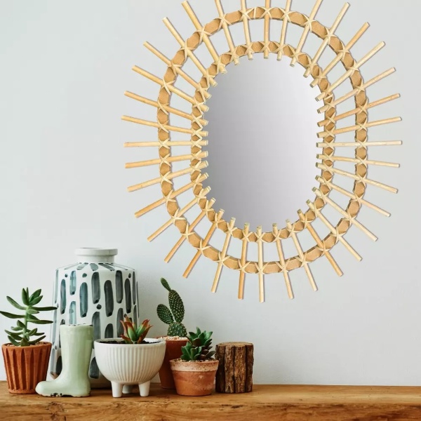 Oglinda perete Boho 57CM QDJ5749 - Img 2