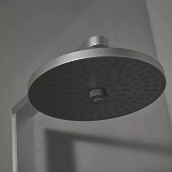 Palarie de dus rotunda din aluminiu Ideal Standard Alu+ argintiu mat 2 functii - Img 4