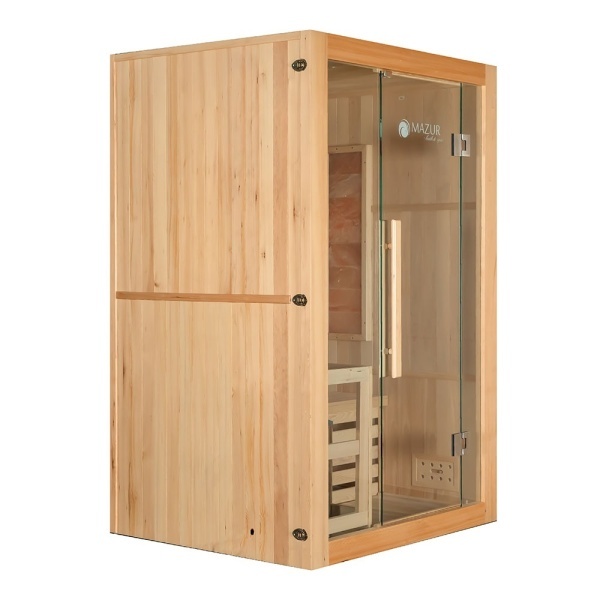 Sauna finlandeza cu temperatura inalta si soba Harvia 3.5kW pentru 2 persoane EA2S 120 x 105 cm - Img 2