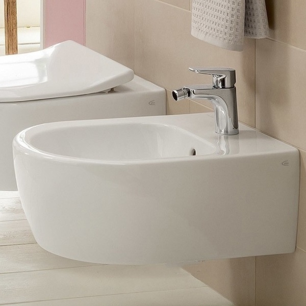 Set baie Villeroy &amp; Boch: Vas WC suspendat Soul cu capac soft close + Bideu suspendat Avento, alb - Img 9