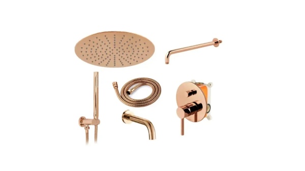 Set de dus incastrat REA LUNGO ROSE GOLD cu box - Img 2