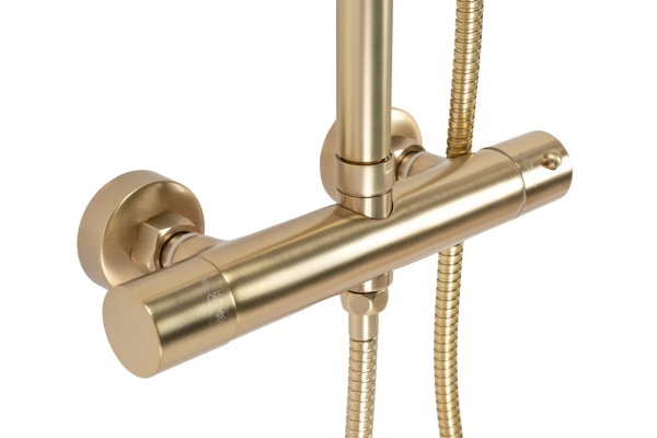 Set dus cu termostat Rea PAROT BRUSHED GOLD - Img 6