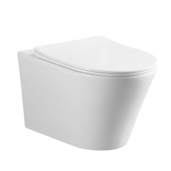 Set Vas WC+BIDEU Sofia WHITE, Sistem inovator de spalare Rimless Tornado, Suspendat, Ceramica sanitara, Capac Slim Premium Soft-Close Inclus - Img 6