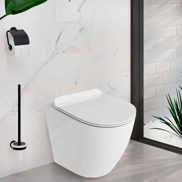 Set vas WC stativ cu capac soft close Spectrum Trendi 3.0 Tornado Flush alb - Img 3