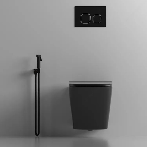 Vas WC PRO IMPERIA Rimless, Suspendat, Ceramica, 51 x 34.4 x 34 cm, Negru Mat - Img 6