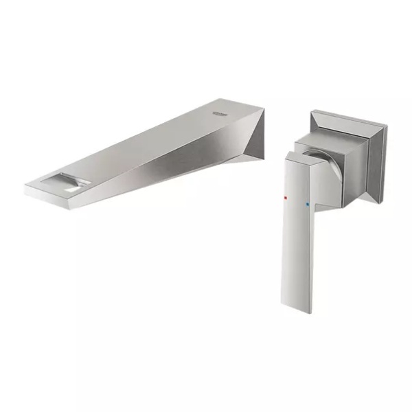 Baterie lavoar incastrata Grohe Allure Brilliant M monocomanda crom periat Supersteel - Img 2