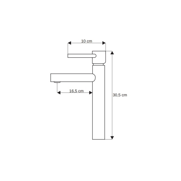 Baterie Lavoar PRO Helia Gold, Montaj Pe Blat, Inaltime 30.5 cm, Finisaj Auriu - Img 5
