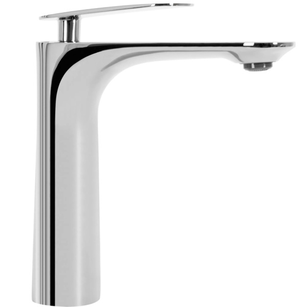 Baterie Lavoar REA BERG CHROM LOW, Montaj Pe Lavoar, Capat Fix, Monocomanda, Inaltime 16 Cm, Crom - Img 5