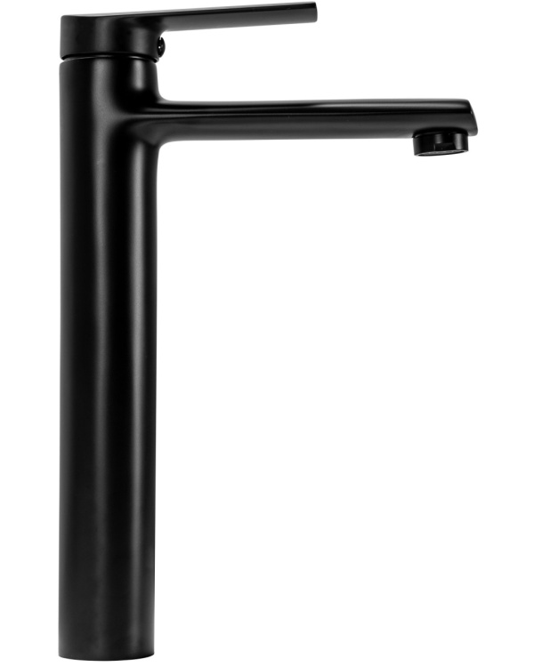 Baterie lavoar REA BUZZ HIGH BLACK, Montaj pe blat, inaltime 28 cm, finisaj Negru Mat - Img 4