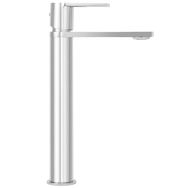 Baterie Lavoar REA FLIP CHROME HIGH, Montaj Pe Blat, Capat Fix, Monocomanda, Inaltime 31.5 Cm, Crom - Img 6