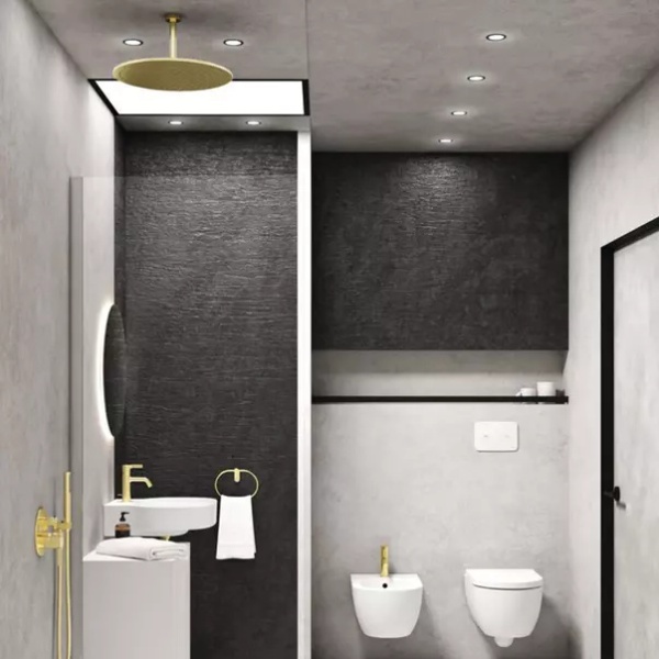 Brat de dus Ideal Standard IdealRain 15 cm auriu periat - Img 6