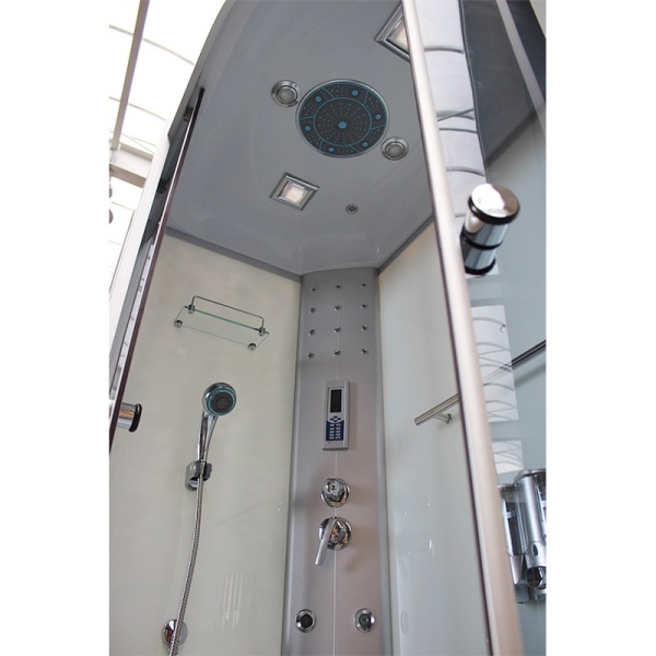 Cabina de dus cu hidromasaj, Dimensiune 120x80,Stanga , cu Peretii din Spate Albe - Img 3