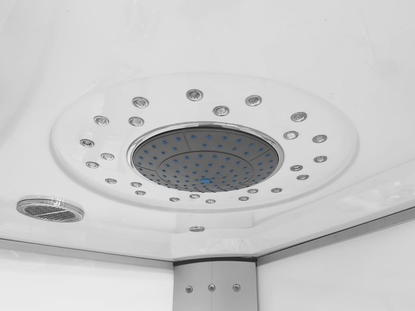 Cabina de dus cu hidromasaj MO-09914 cu sauna inclusa, Dispunere pe Stanga , 120X85 cm, Alb - Img 9