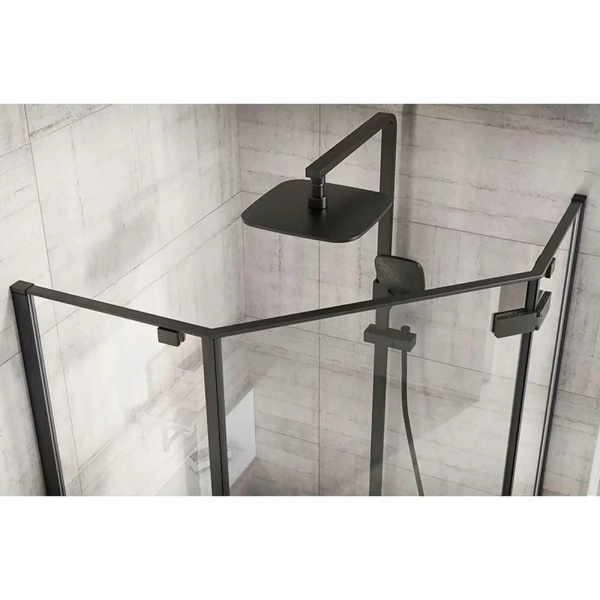 Cabina de dus DIAMOND BLACK MAT 80x80 cm - Img 6