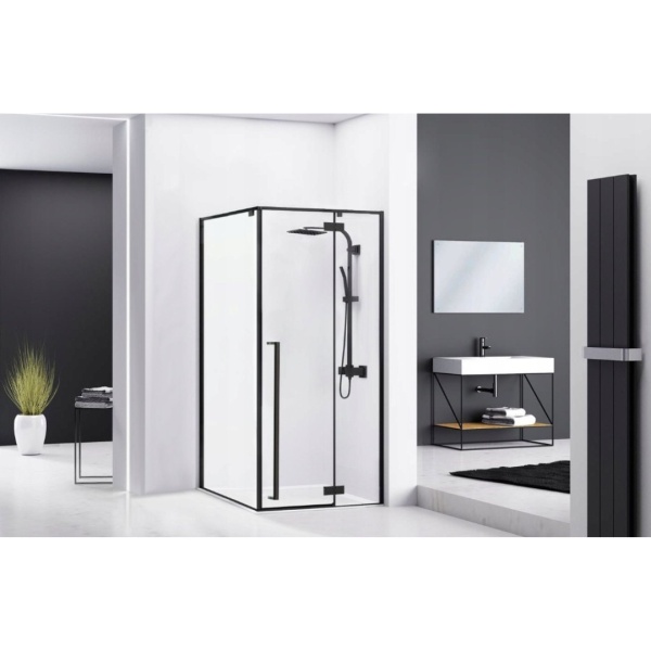 Cabina de dus Fargo, Dimensiune 120x90cm, Culoare Black Mat - Img 6