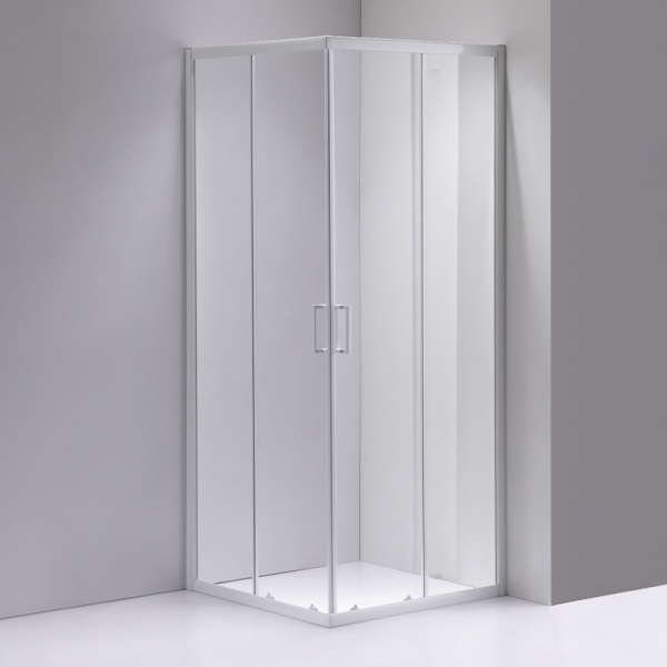 Cabina de dus KZ93B Patrata, Design Modern 90x90cm , Culoare Alb - Img 2