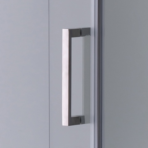 Cabina de dus Patrata KZ1190A, Design Modern 80X80cm, Culoare Crom - Img 5