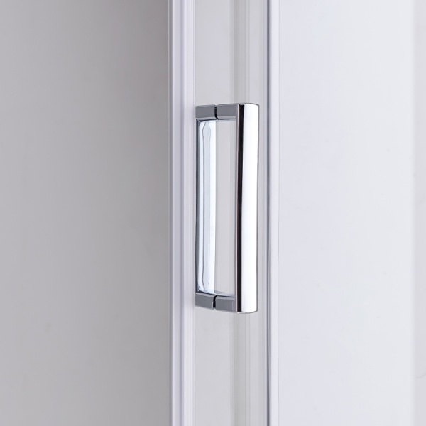 Cabina de dus Patrata KZ93A, Design Modern 80x80cm, Culoare Crom - Img 4