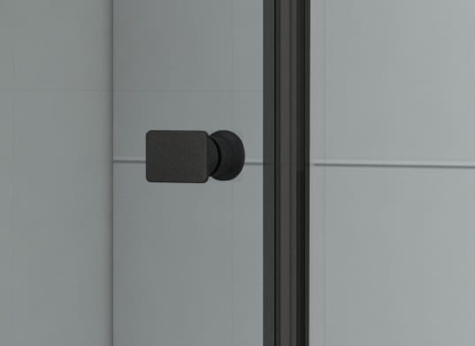 Cabina de dus PRO ATLANTA Black 6 mm, dimensiuni la alegere - Img 2