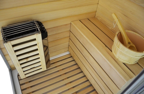 Cabina multifunctionala sauna uscata, sauna cu aburi si cabina de dus, montaj stanga alba 180 x 110 x 223 cm - Img 6