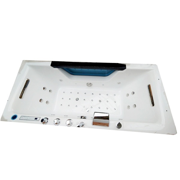 Cada de baie CARINA 938, Dimensiune 182x82cm, Cu hidromasaj si incalzitor, Culoare Alb - Img 2
