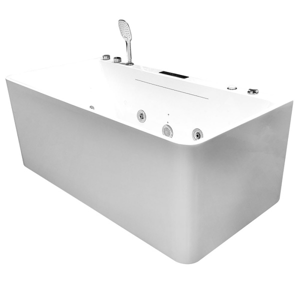 Cada De Baie Freestanding 150x75x58cm ,Cu Hidromasaj, Culoare Alb - Img 2