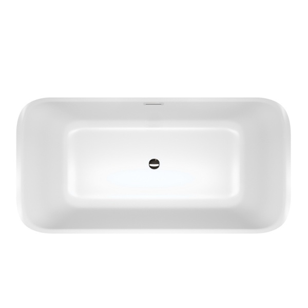 Cada de baie Viana 511C 170x80cm, Culoare alb , Deversor Cromat - Img 7