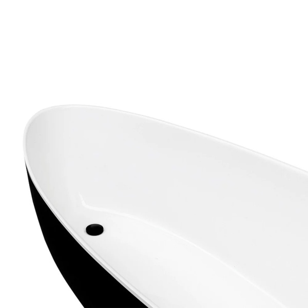 Cada Freestanding Besco Goya 170x72 cm alb - negru - Img 3
