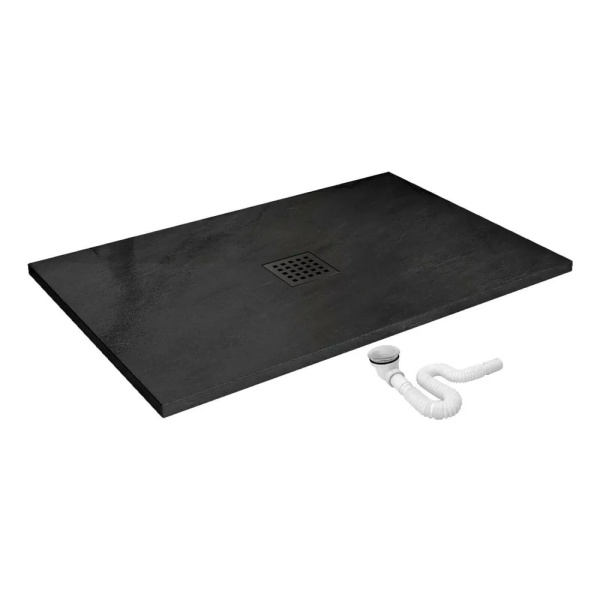 Cadita de dus Black Rock 80x100 - Img 3