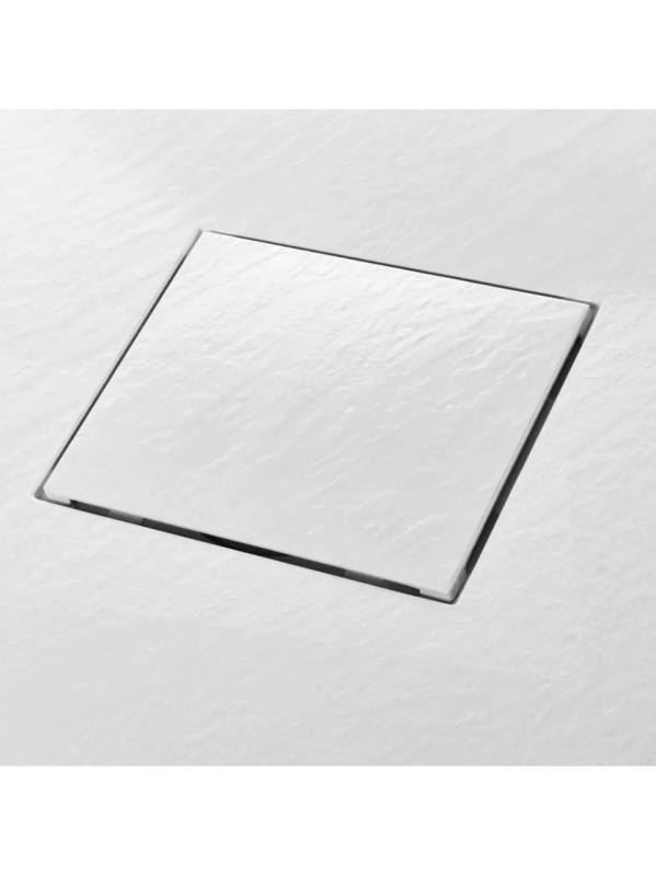 Cadita de dus dreptunghiulara slim Magnum White 120 x 80 cm alba - Img 5