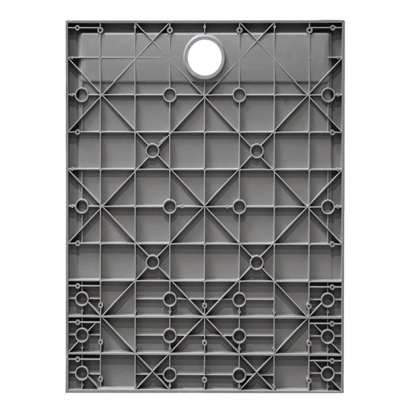 Cadita de dus dreptunghiulara slim RIKO 90x80 cm gri - Img 10