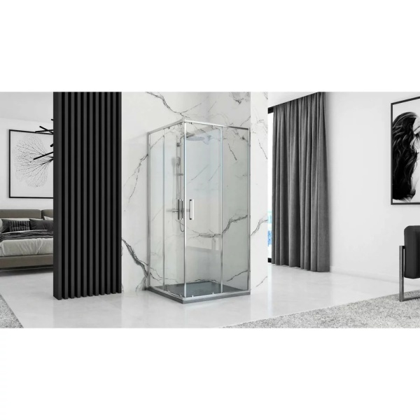 Cadita de dus Grey Rock 90 x 90 - Img 3