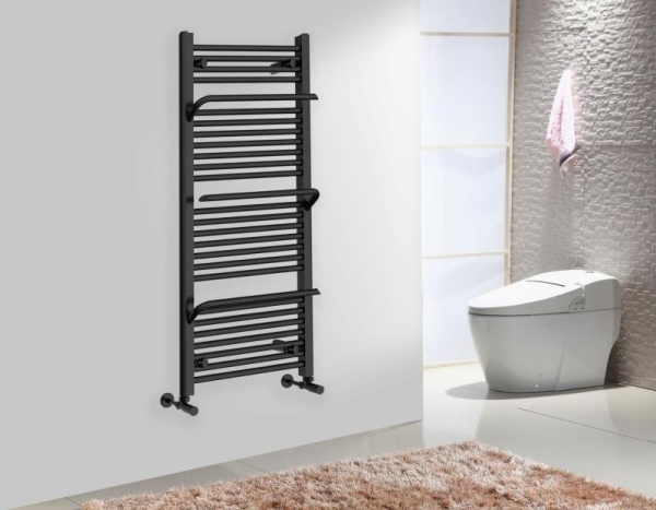Calorifer de baie Portprosop Smart Black 120x50cm, Culoare Negru - Img 3