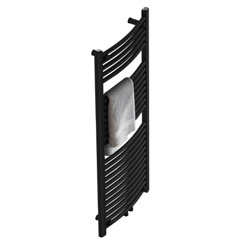 Calorifer vertical CORSO-BL-4 pentru baie 120x50, negru - Img 3